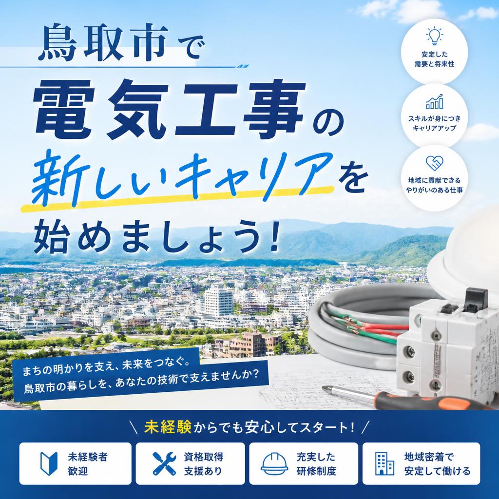 鳥取市で電気工事の新しいキャリアを始めましょう！