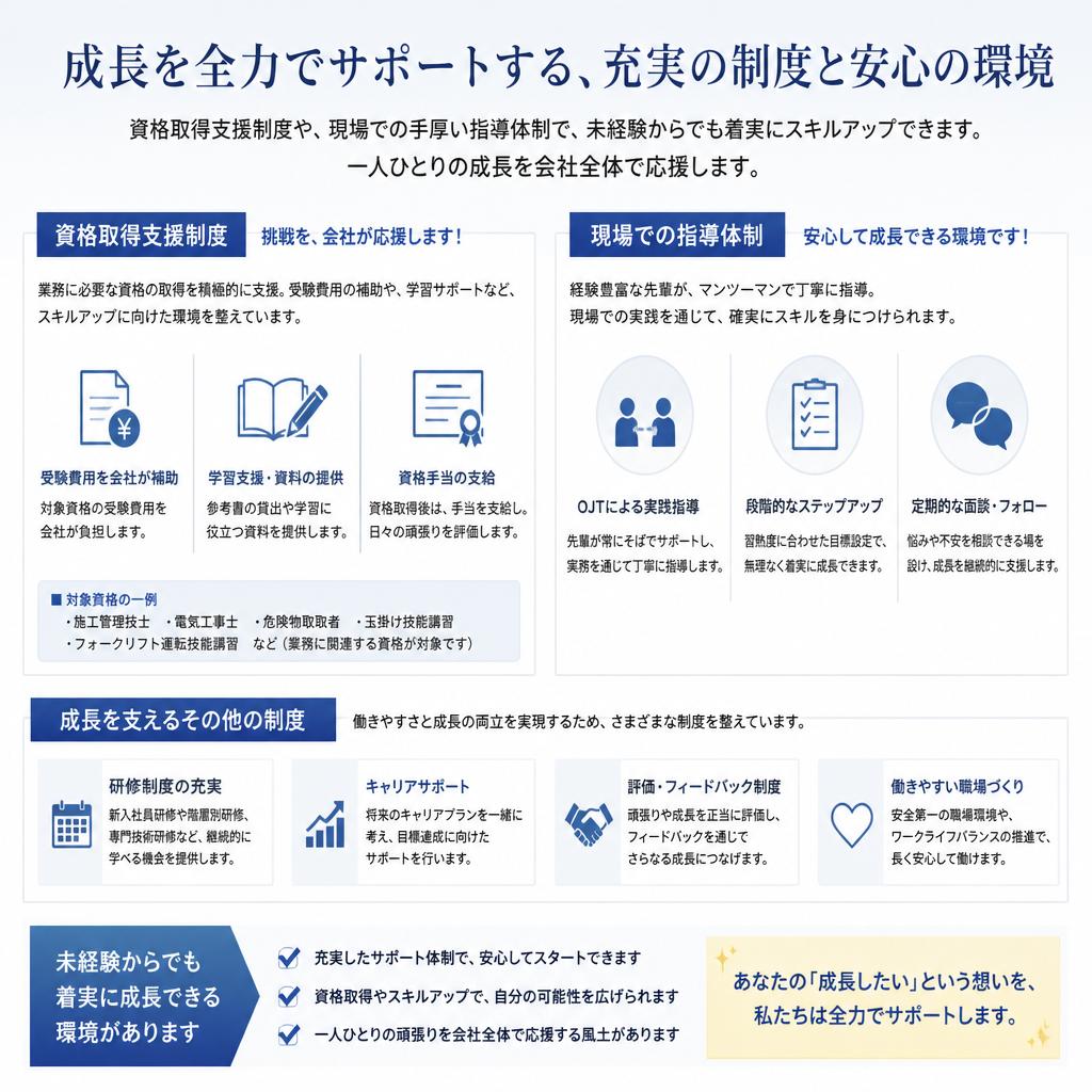 スズデンの充実したサポート体制
