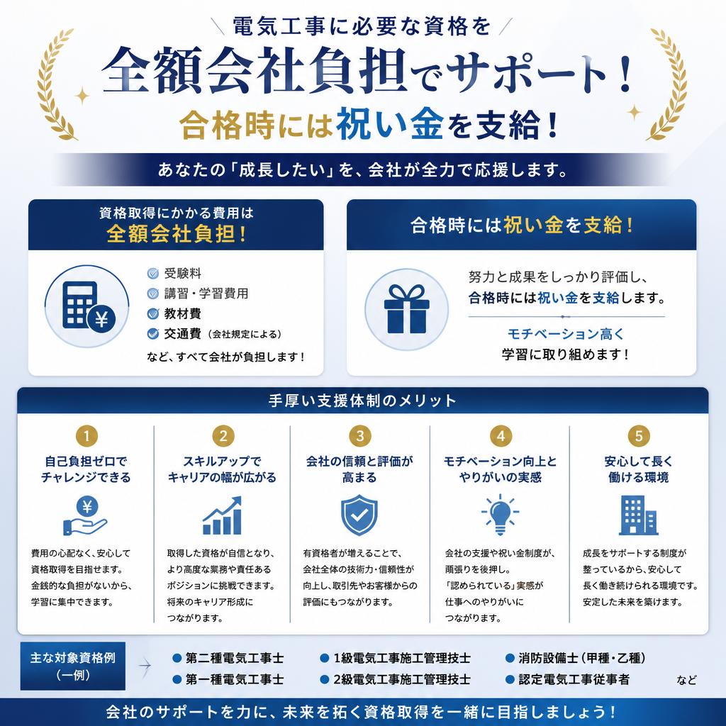 2. 充実の資格取得支援